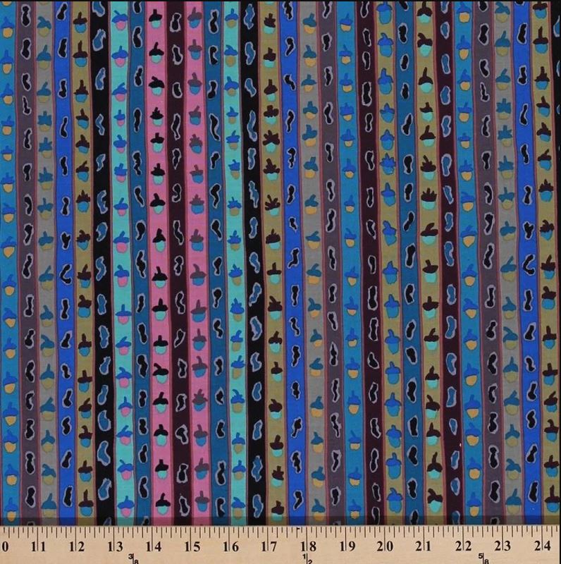 Kaffe Fassett Remnants - Ribbon Stripe Dark