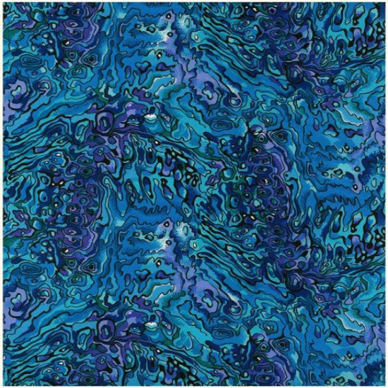 Kiwiana Crazy Paua Fabric