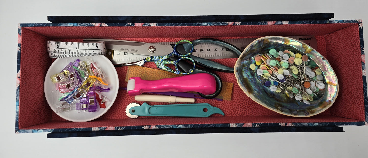 Cartonnage Kit - Bev's Knitting Needles Box / Tool Box