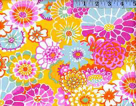 Kaffe Fassett Remnants - Asian Circles Yellow