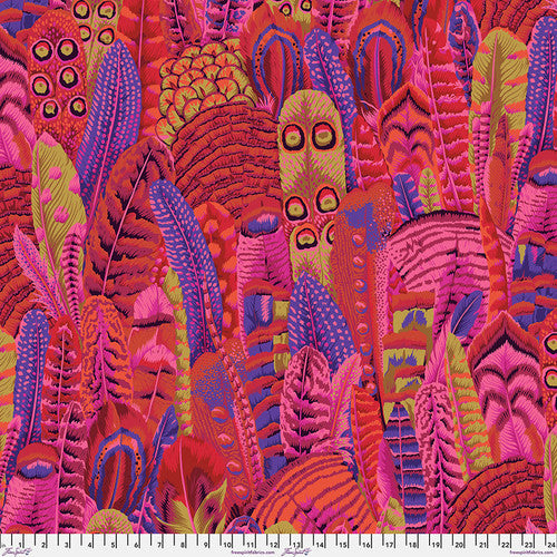 Kaffe Fassett Remnants - Feathers Red