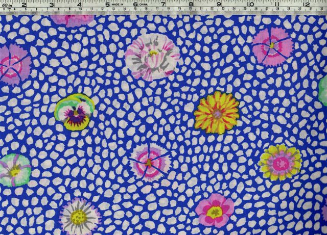 Kaffe Fassett Remnants - Guinea Flower Blue