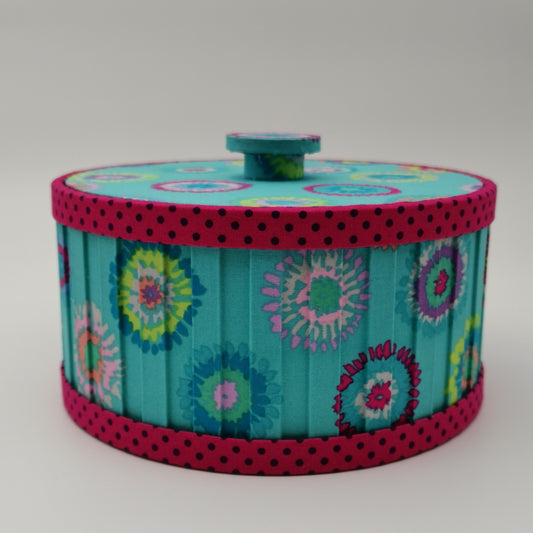 Cartonnage Kit - Round Box with Fluted Sides