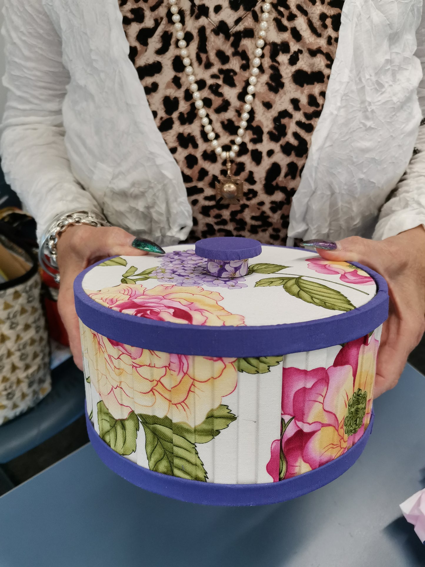 Cartonnage Kit - Round Box with Fluted Sides