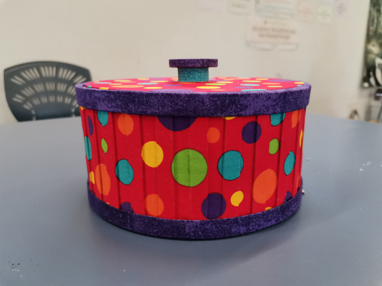 Cartonnage Kit - Round Box with Fluted Sides