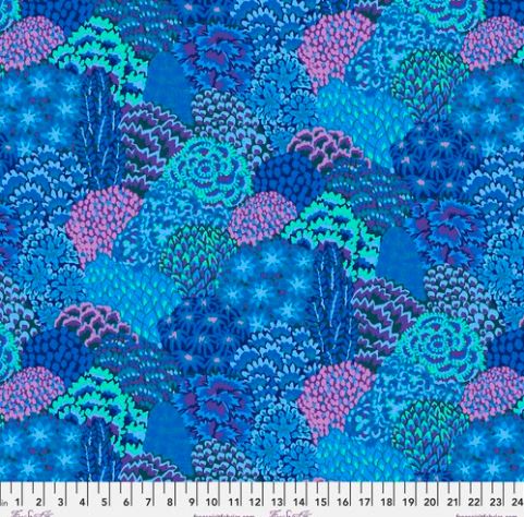 Kaffe Fassett Remnants - Oriental Trees Blue