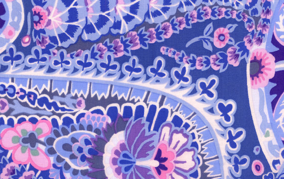 Kaffe Fassett Remnants - Paisley Jungle Blue