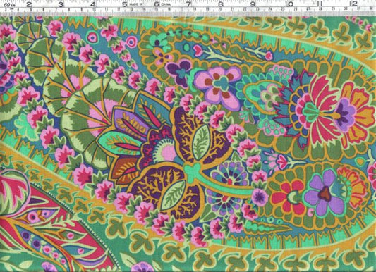 Kaffe Fassett Remnants - Paisley Jungle Green