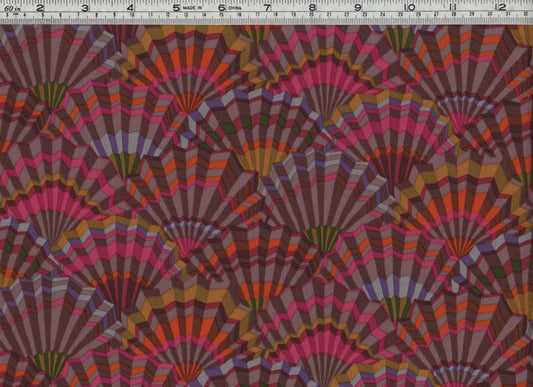 Kaffe Fassett Remnants - Paper Fans Brown