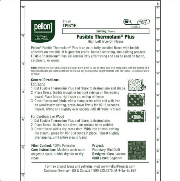 Pellon Thermolam Plus Fusible Fleece TP971