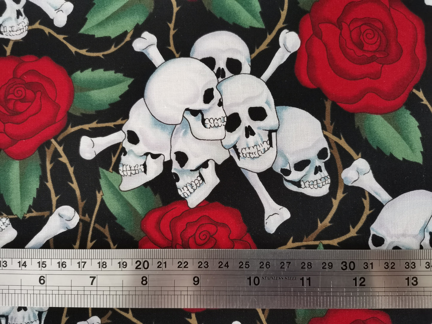 Alexander Henry Fabrics 1595A Skulls - Black